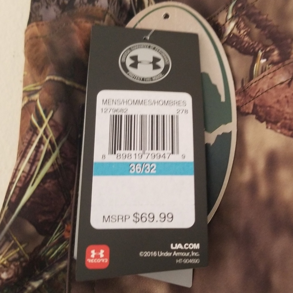 UA Mens realtree Hunting Camo loose Pants - Picture 4 of 8